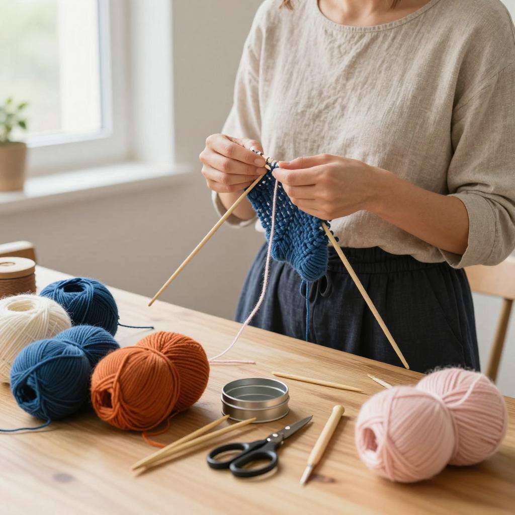 基本编织常用针法－回形编织第一张图