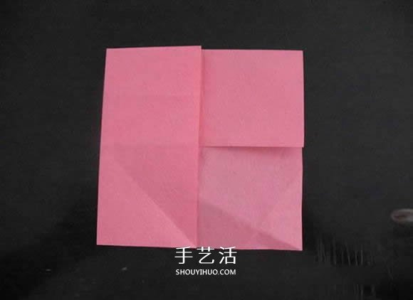 赠送初恋的小礼物!折纸蔷薇戒指的折法图解