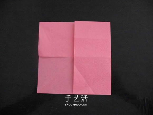 赠送初恋的小礼物!折纸蔷薇戒指的折法图解