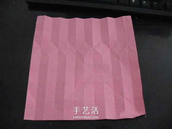 赠送初恋的小礼物!折纸蔷薇戒指的折法图解