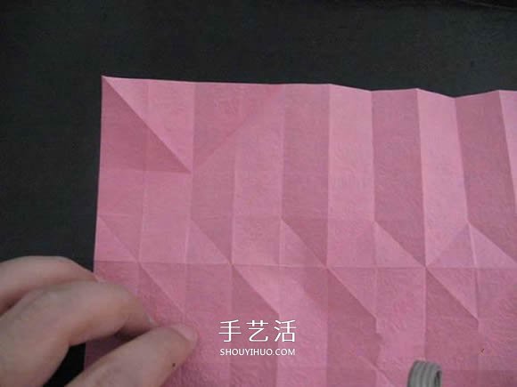 赠送初恋的小礼物!折纸蔷薇戒指的折法图解