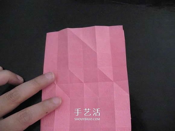 赠送初恋的小礼物!折纸蔷薇戒指的折法图解