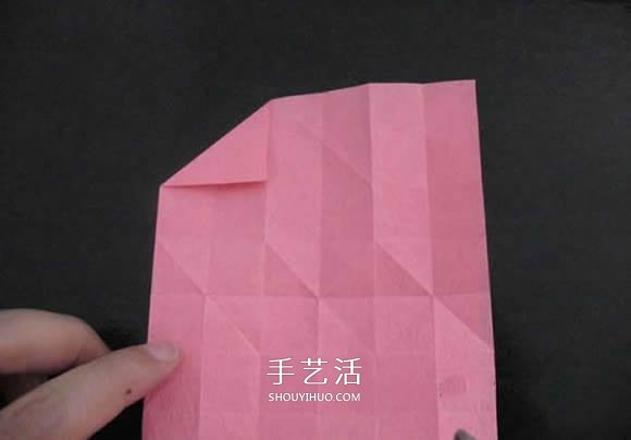 赠送初恋的小礼物!折纸蔷薇戒指的折法图解