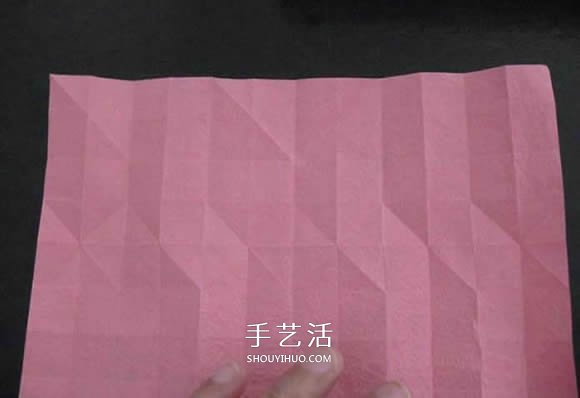 赠送初恋的小礼物!折纸蔷薇戒指的折法图解