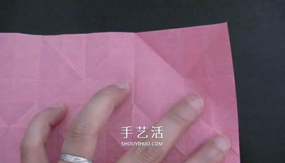 赠送初恋的小礼物!折纸蔷薇戒指的折法图解