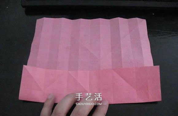 赠送初恋的小礼物!折纸蔷薇戒指的折法图解