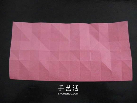 赠送初恋的小礼物!折纸蔷薇戒指的折法图解