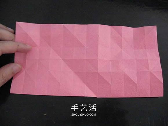 赠送初恋的小礼物!折纸蔷薇戒指的折法图解