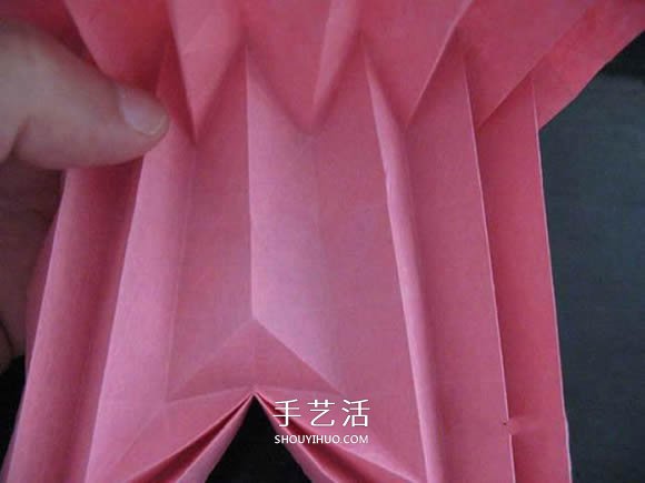 赠送初恋的小礼物!折纸蔷薇戒指的折法图解