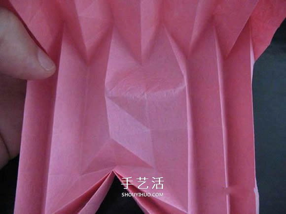 赠送初恋的小礼物!折纸蔷薇戒指的折法图解