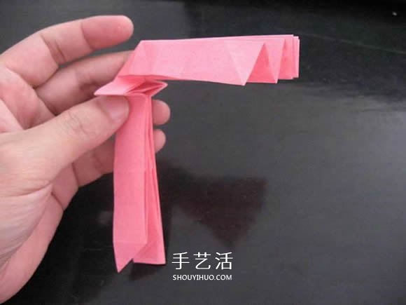 赠送初恋的小礼物!折纸蔷薇戒指的折法图解