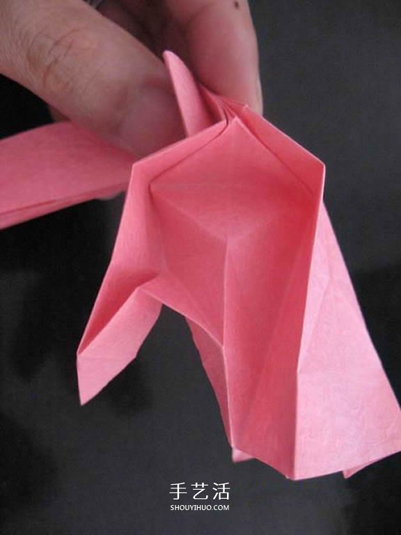 赠送初恋的小礼物!折纸蔷薇戒指的折法图解