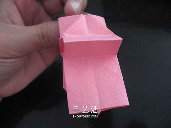 赠送初恋的小礼物!折纸蔷薇戒指的折法图解