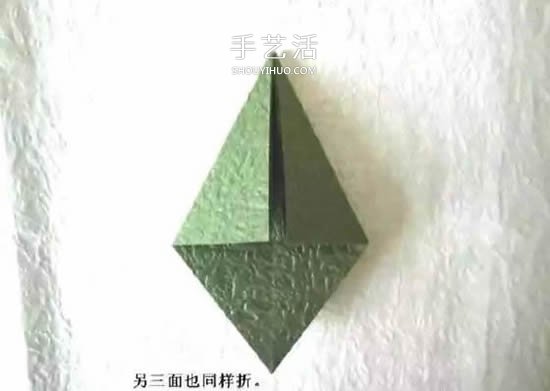 折纸花朵不可少!简单花萼的折纸方法图解