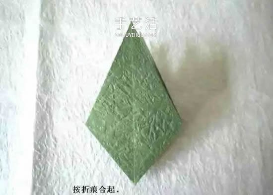 折纸花朵不可少!简单花萼的折纸方法图解