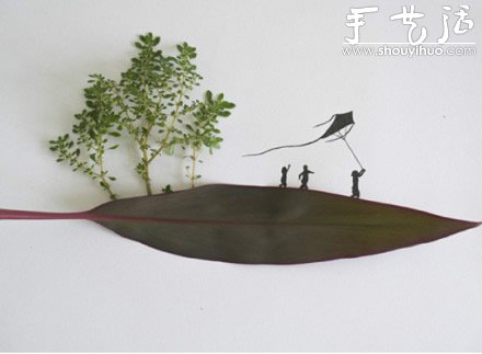 创意手工DIY：叶子上的幸福生活