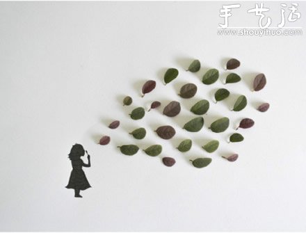 创意手工DIY：叶子上的幸福生活