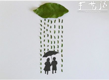 创意手工DIY：叶子上的幸福生活