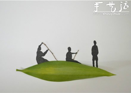 创意手工DIY：叶子上的幸福生活