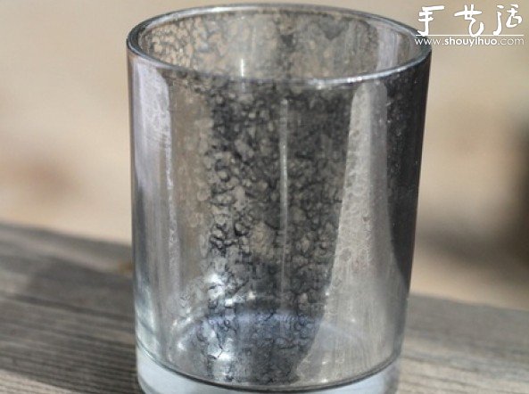 玻璃杯美化教程:在玻璃杯表面喷出星云图案!