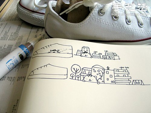 白色帆布鞋手工改造教程