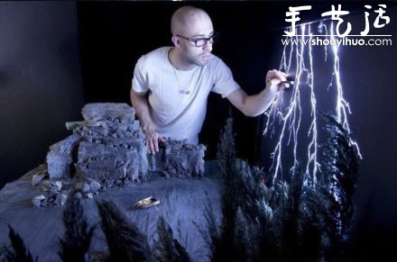 手工制作的超逼真自然景观