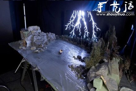 手工制作的超逼真自然景观