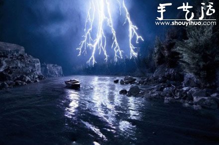 手工制作的超逼真自然景观