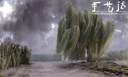 手工制作的超逼真自然景观