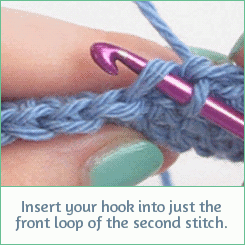 动画演示－短针隐形减针的方法