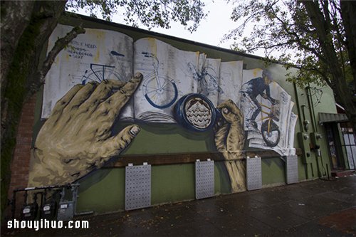 店铺外墙上的涂鸦艺术 帮助店主们招揽顾客