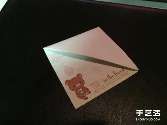 自带夹页功能的个性书签的折法图解教程