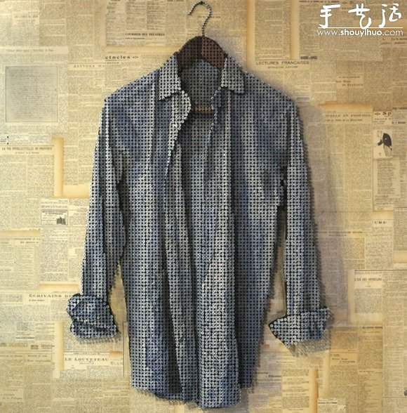 螺丝钉DIY制作的衬衫