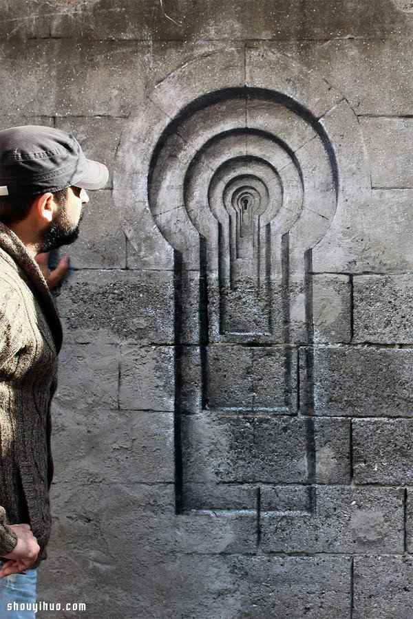 几可乱真的画窗涂鸦 一不小心就会撞上去!