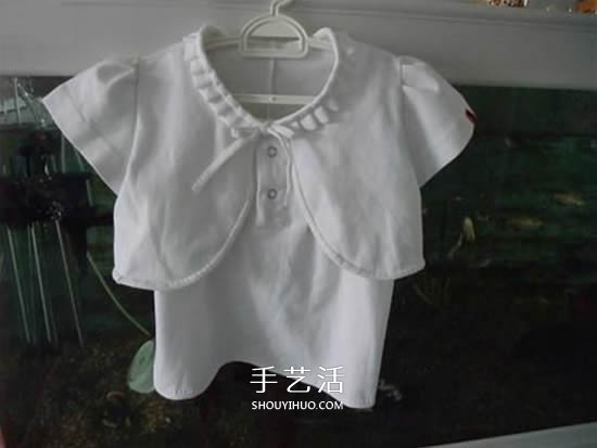 旧衣改造:男款T恤改造儿童坎肩背心套装