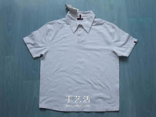 旧衣改造:男款T恤改造儿童坎肩背心套装