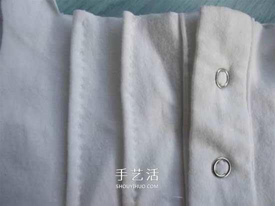 旧衣改造:男款T恤改造儿童坎肩背心套装