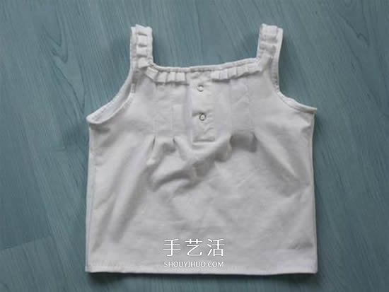 旧衣改造:男款T恤改造儿童坎肩背心套装