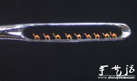 针眼里的微型雕塑