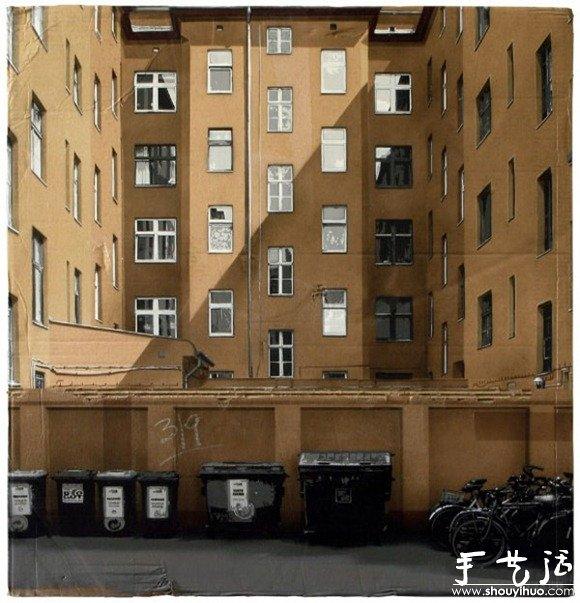 用纸板DIY的居民楼