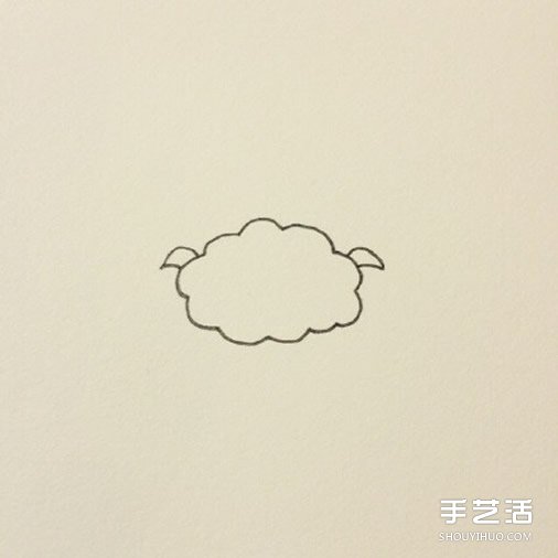 睡觉的小绵羊简笔画的画法教程 包括上色步骤
