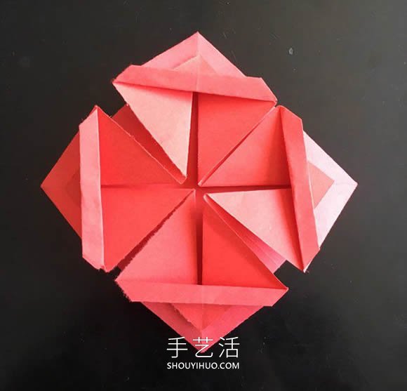 小花篮的折纸方法简单教程