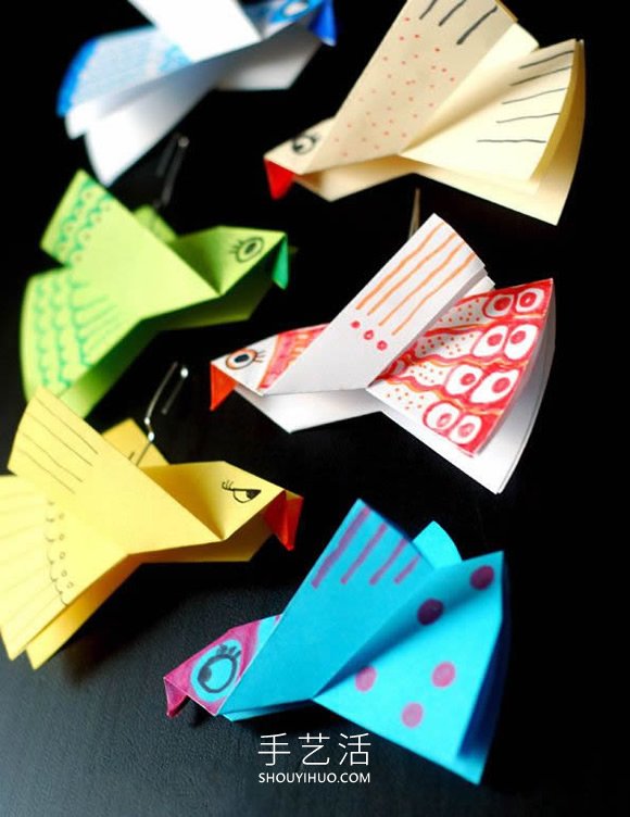 适合学龄前孩子!最简单折纸小鸟图解教程