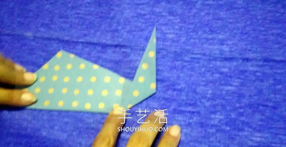 一步一步折纸鲸鱼的简单图解教程