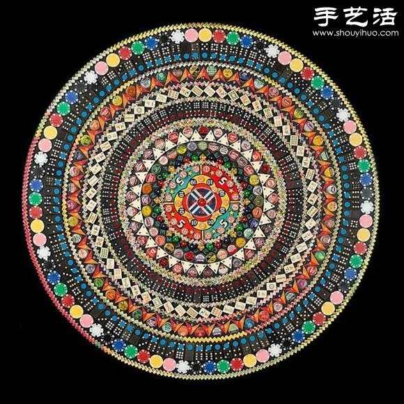 博彩道具创意DIY精美震撼曼陀罗轮