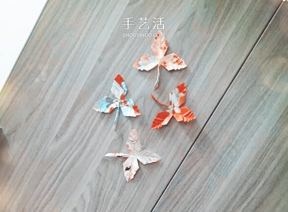 简易折纸枫叶的教程 红包纸折枫叶折法图解