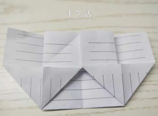 幼儿园折纸教程:最简单纸钱包的折法图解