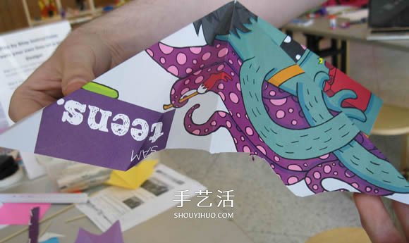 简单纸伞的制作方法图解 可以打开收起!