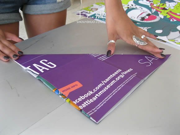 简单纸伞的制作方法图解 可以打开收起!