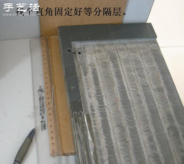 硬纸板废物利用DIY精致收纳柜